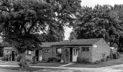 Built structure with trees in background