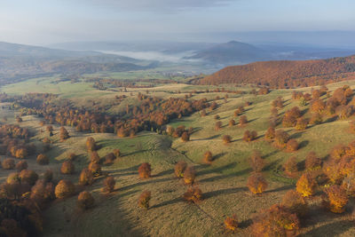 Autumn landscape in transylvania, romania