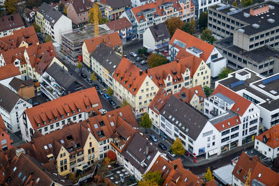 High angle view of a city