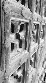 Close-up of wooden door