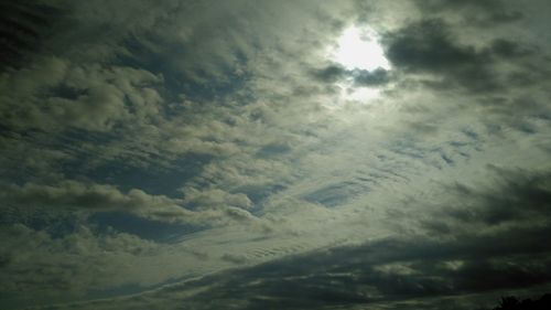 Low angle view of storm clouds in sky