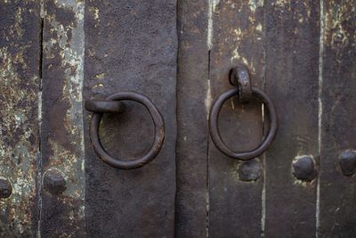 Close-up of door knocker