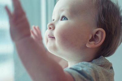 Close-up of cute baby