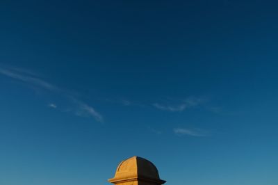 Low angle view of blue sky