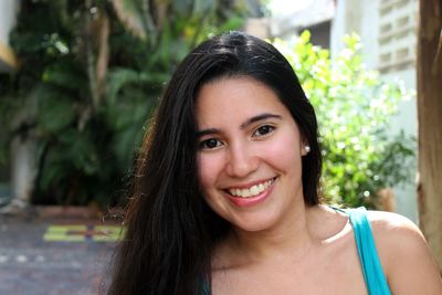 Portrait of smiling young woman