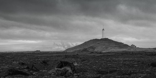Scenic view of mountain against sky