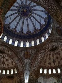 Low angle view of ceiling