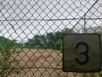 Close-up of chainlink fence