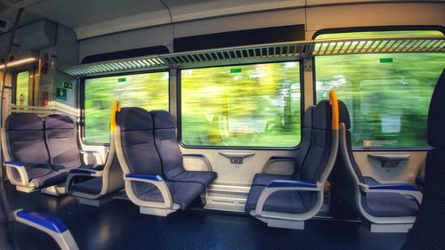 Interior of train