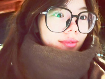 Portrait of young woman