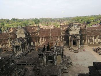 Panoramic view of old building against sky