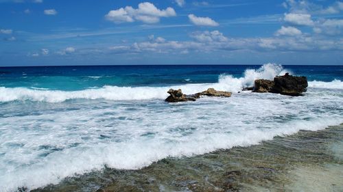 Scenic view of sea against sky