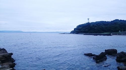 View of calm sea against sky