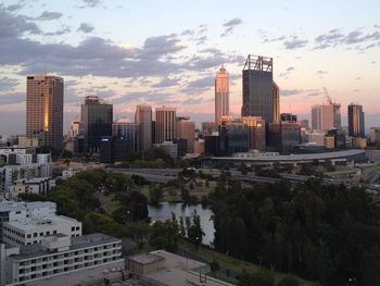 Modern buildings in city