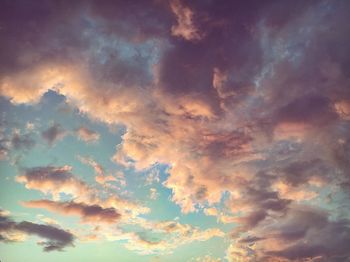 Low angle view of dramatic sky