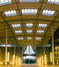 Low angle view of ceiling