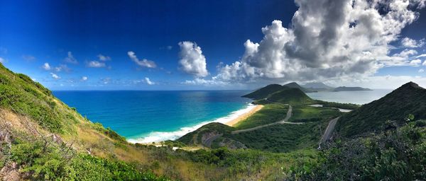 Panoramic view of sea against sky