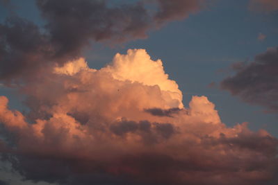 Low angle view of cloudy sky