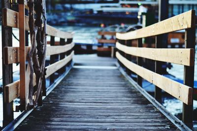 Railings at footbridge