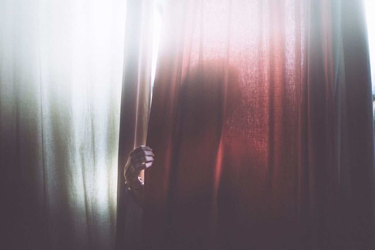 curtain, indoors, human hand, close-up, people, adult, nature, human body part, day