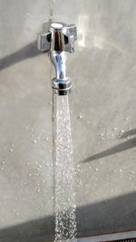 Close-up of water splashing in fountain