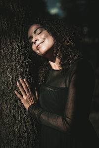 Portrait of a smiling young woman