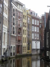 Reflection of buildings in water