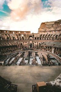 View of historic building against cloudy sky