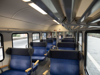 Interior of train