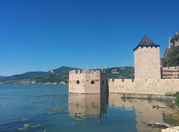 View of historical building against blue sky