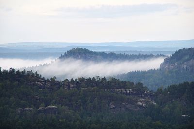 Panoramic view of landscape against sky