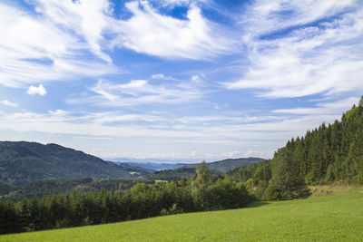 Scenic view of landscape against sky