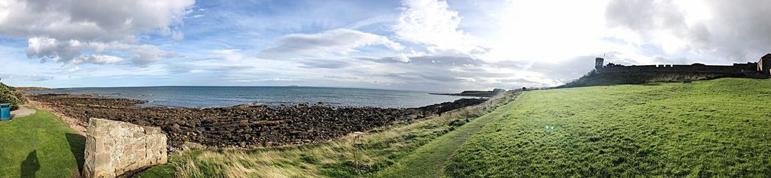 Panoramic view of sea against sky