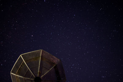 Low angle view of star field at night