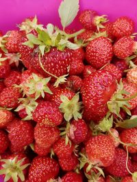 Full frame shot of strawberries