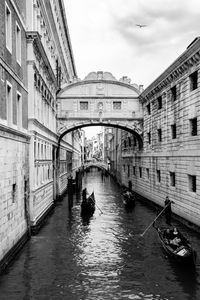 Canal amidst buildings in city