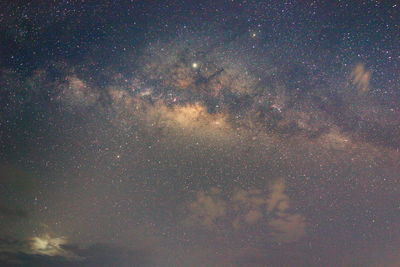 Low angle view of stars in sky