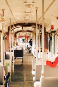 Interior of train