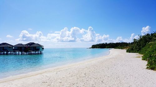 Panoramic view of beach