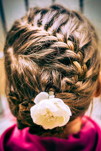 Close-up of girl with cat