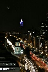 City street at night