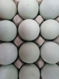 Full frame shot of eggs