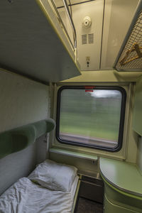 Interior of train