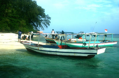 Boats in water