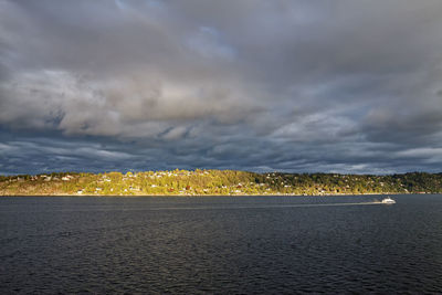 Scenic view of sea against sky