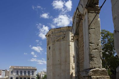 Low angle view of historical building against sky