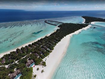 High-angle view of the beach