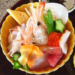 Close-up of served food