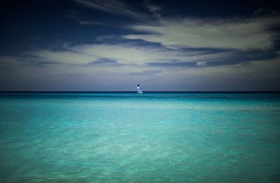 Scenic view of sea against sky