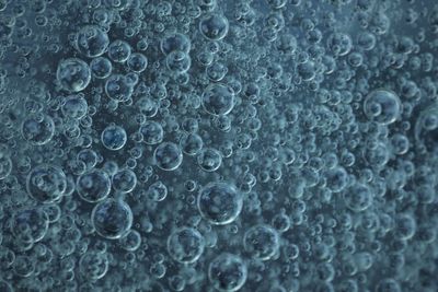 Full frame shot of bubbles in water